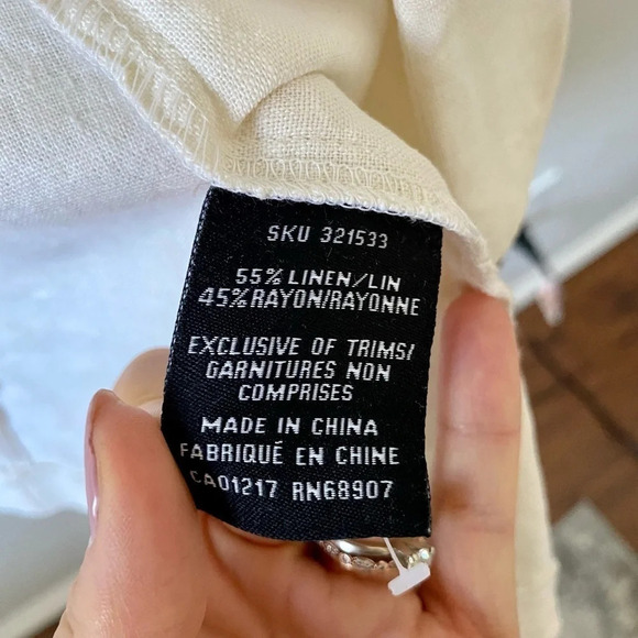 Ivory Linen  LeChateau Blazer - Picture 5 of 8